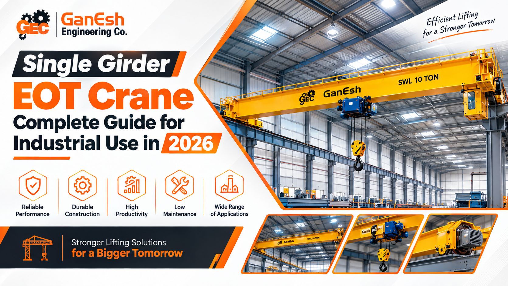  Single Girder EOT Crane Complete Guide for Industrial Use in 2026