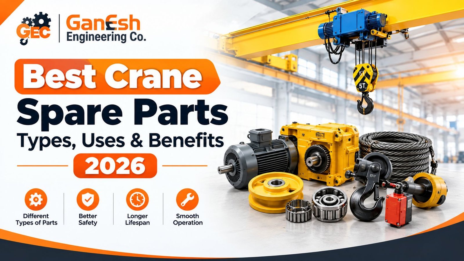 Best Crane Spare Parts Types, Uses & Benefits 2026