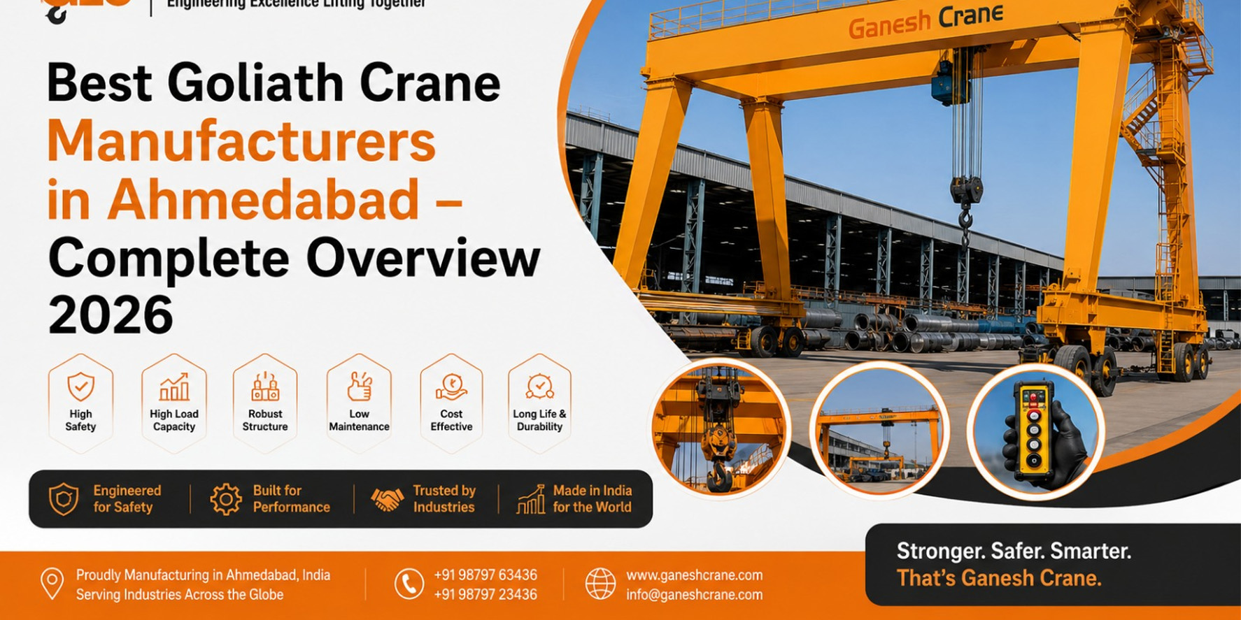Best Goliath Crane Manufacturers in Ahmedabad  Complete Overview 2026