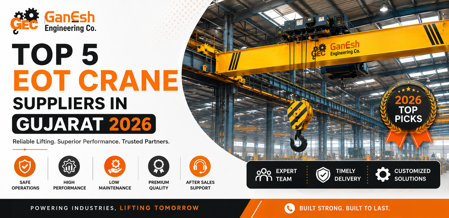 Top 5 EOT Crane Suppliers in Gujarat 2026